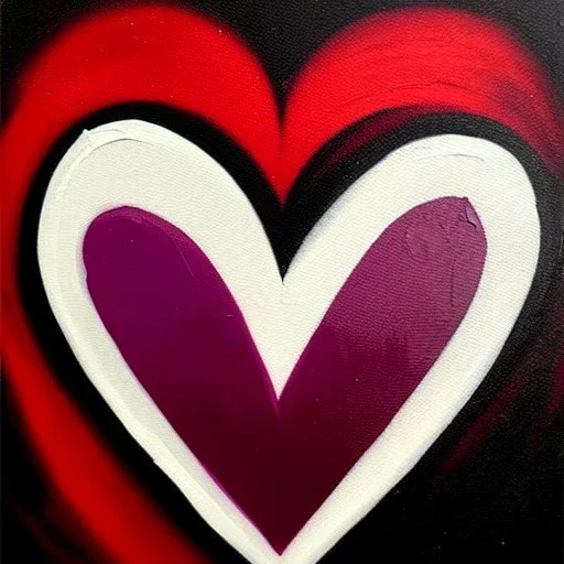 tetasdatia dark goth heart inifite symbol grafitti morphobic viral painting in the style of Wylie Beckert and Menri Shatise