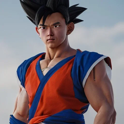 goku in native american clothe