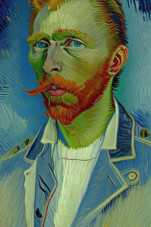 Portrait of James hetfield by Van Gogh