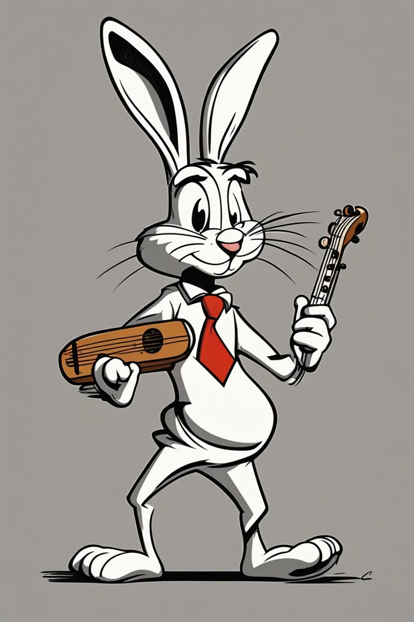 Bugs bunny deppressed doing music