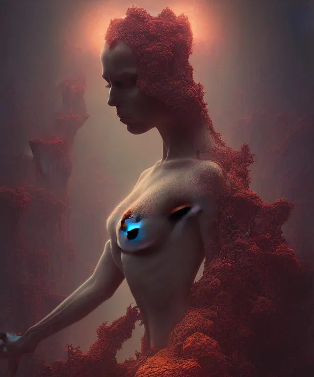 superhero, woman, photographer. oil on canvas, volumetric lighting, beksinski