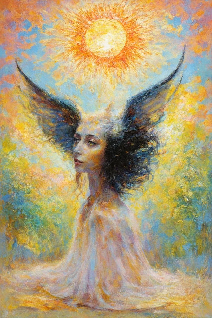 sunny day, in the style of Leonora Carrington