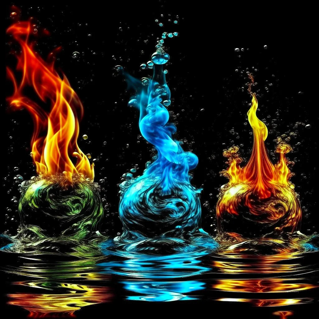 Harmony of earth, water and fire