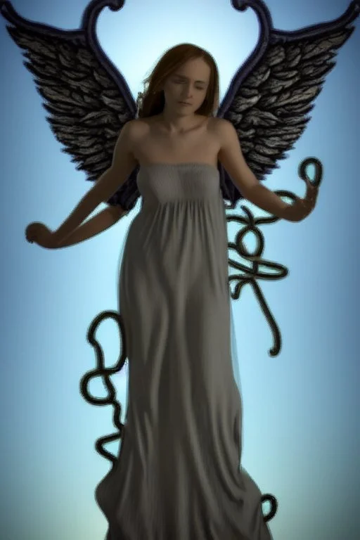 lovecraftian angel human with wings