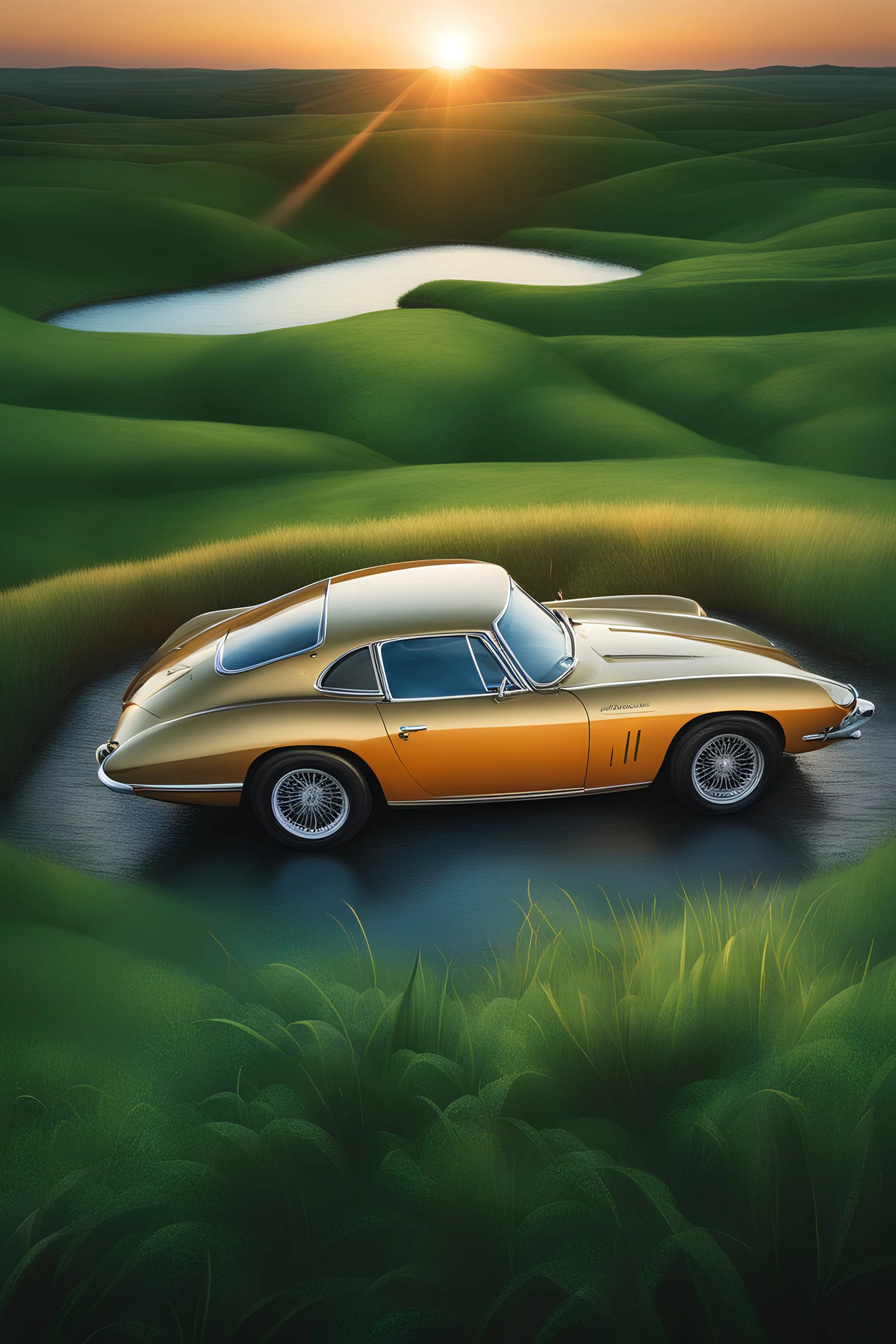 a great landscape in nature at sunset | spiritual | detailed | fine art | highly detailed | smooth | sharp focus | illustration | bathing in light | ultra realistic illustration