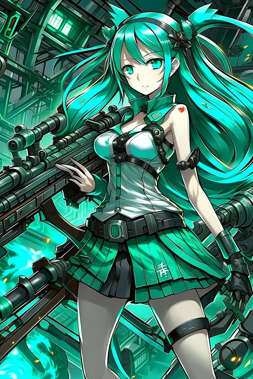 hatsune leeku with big weapons