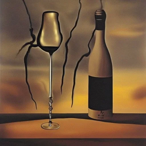 Wine by Salvador dali