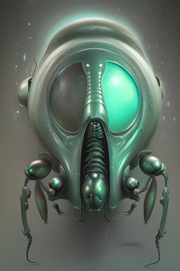 Beetle alien, ultrafine detailed painting by James jean, Behance contest winner, surreal