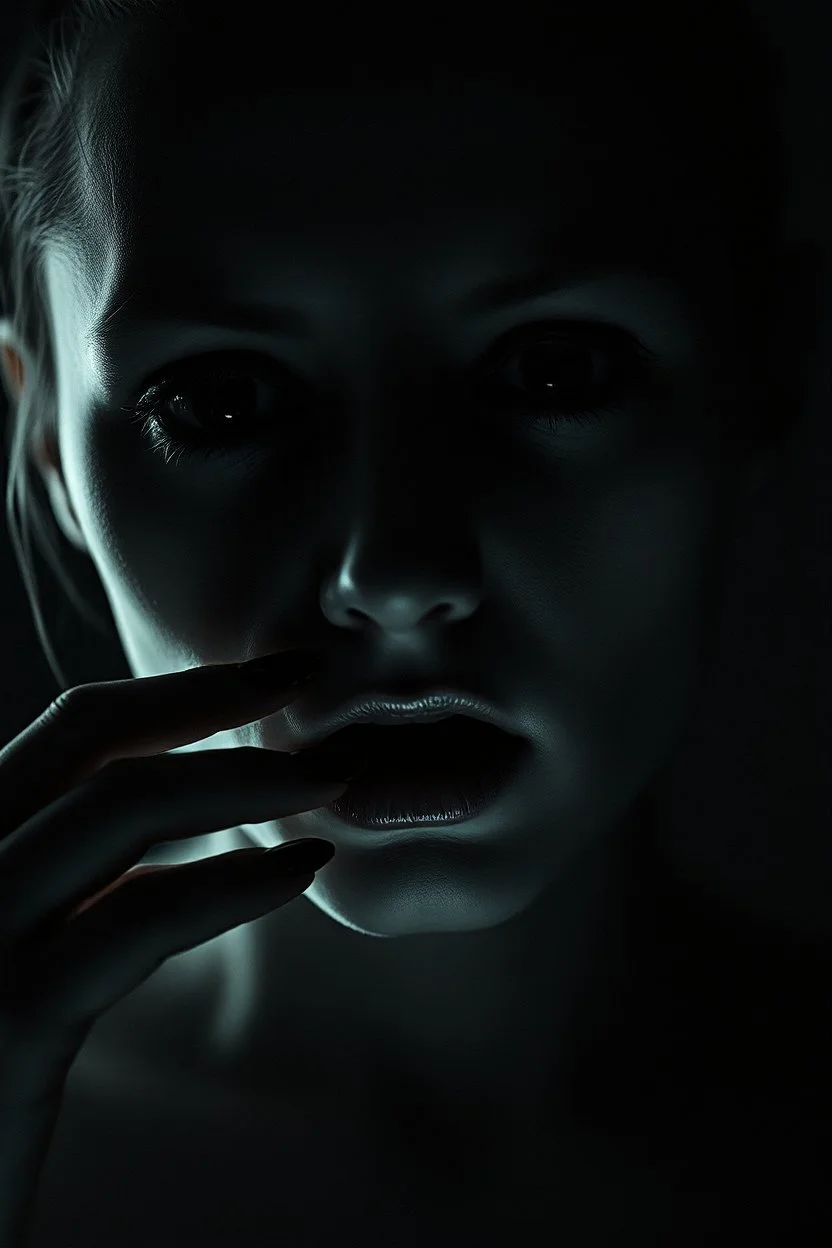 Darkness eating the human, surreal fade human portrait with pale skine lack black eyes, Darkness is sometimes, it is the moment of realization. The shadows rising from the depths are terrifying; they are the offspring of our minds, surreal abstract things andt shapes, . darkness looking me, and eating face, body, close up the crepy stunning portrait, shadows, evil darkness, surreal, thiller vibe, background vortex, abyss,crepy vibe, dinner of darknes, ntricate details, cinematic