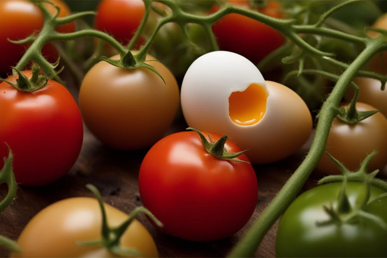 Just put an egg in a tomato and you will be amazed