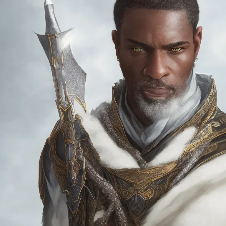 dungeons and dragons, wizard, black, african, portrait, face, close up