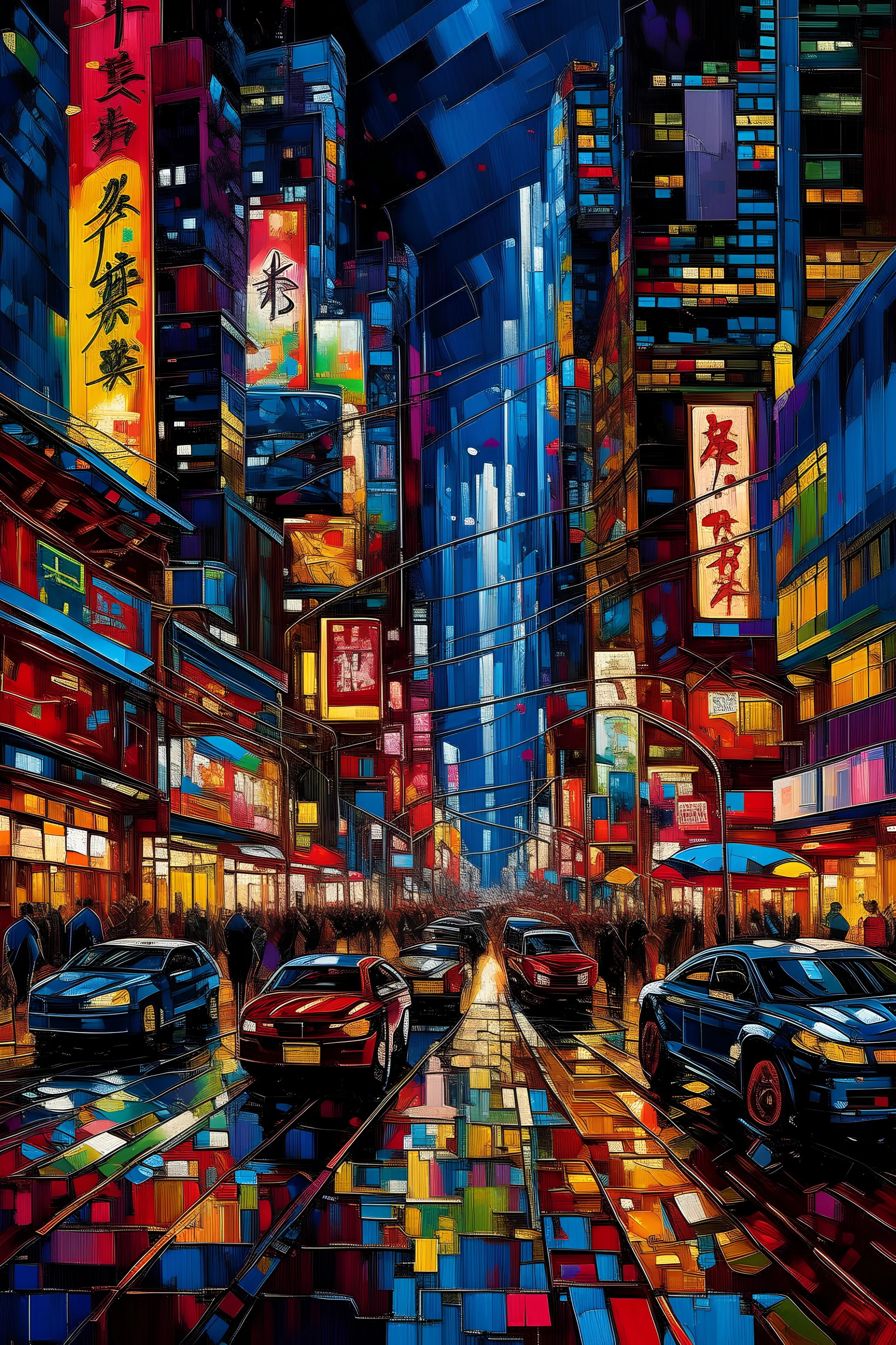 In a bustling metropolis pulsating with neon lights and futuristic skyscrapers, Lily finds inspiration amidst the chaos, her eyes alight with the energy of creativity. Surrounded by the hustle and bustle of city life, she sets up her easel on a crowded street corner, capturing the vibrant rhythm of urban existence with bold strokes of color and light. Passersby pause to admire her work, their faces reflecting a kaleidoscope of emotions, as the city skyline twinkles in the background like a canva