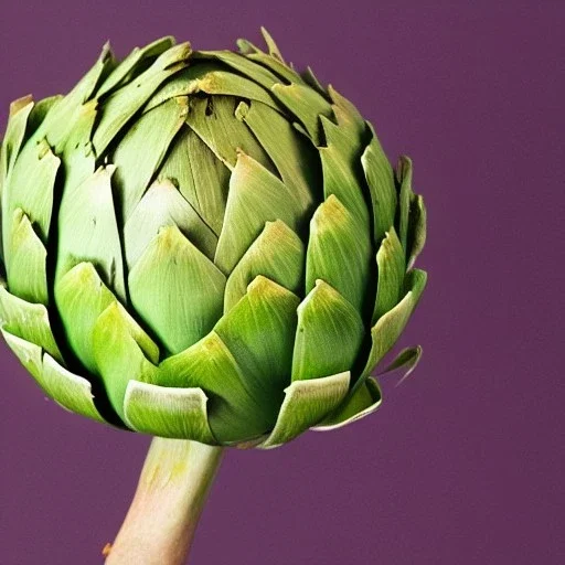 A photo of a artichoke-infused robot