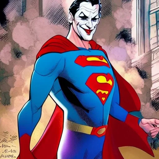 The Joker in the character of Superman