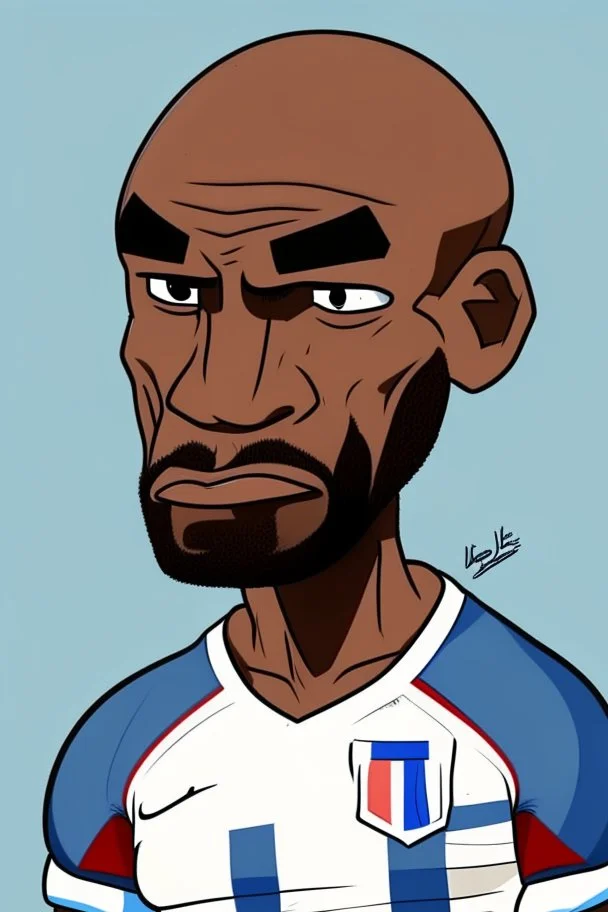 Brian Mbeumo French football player r cartoon 2d