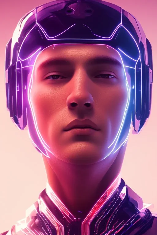 cyberpunk, head, men, portrai, tron