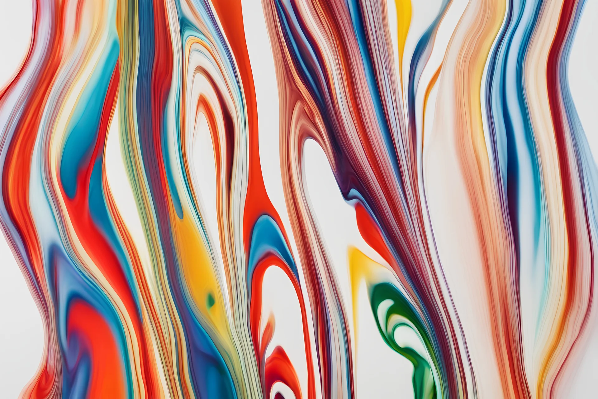 striscia di colori fluo su sfondo bianco