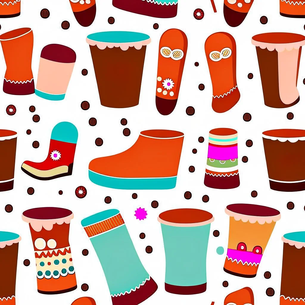 Design a toy package seamless fabric design patterns for a new ‘A crisper that can’t accommodate junk food’ brand named ‘pudding boots’