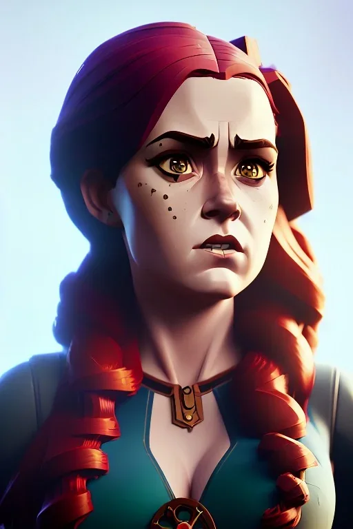 A portrait of amy adams, lego, steampunk, fantasy style, volumetric lighting, particales,highly detailed,cinamatic, deep colours,8k.