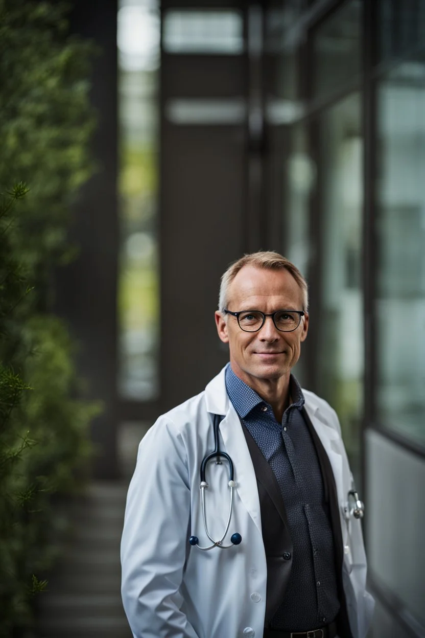 Portrait of a 40 year old norwegian doctor