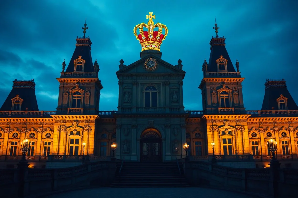 Echoes of 1887 How France’s 2025 Debt Crisis Could Make the Crown Jewels Disappear—Again layers of bulletproof glass and laser gridsstyle of monet