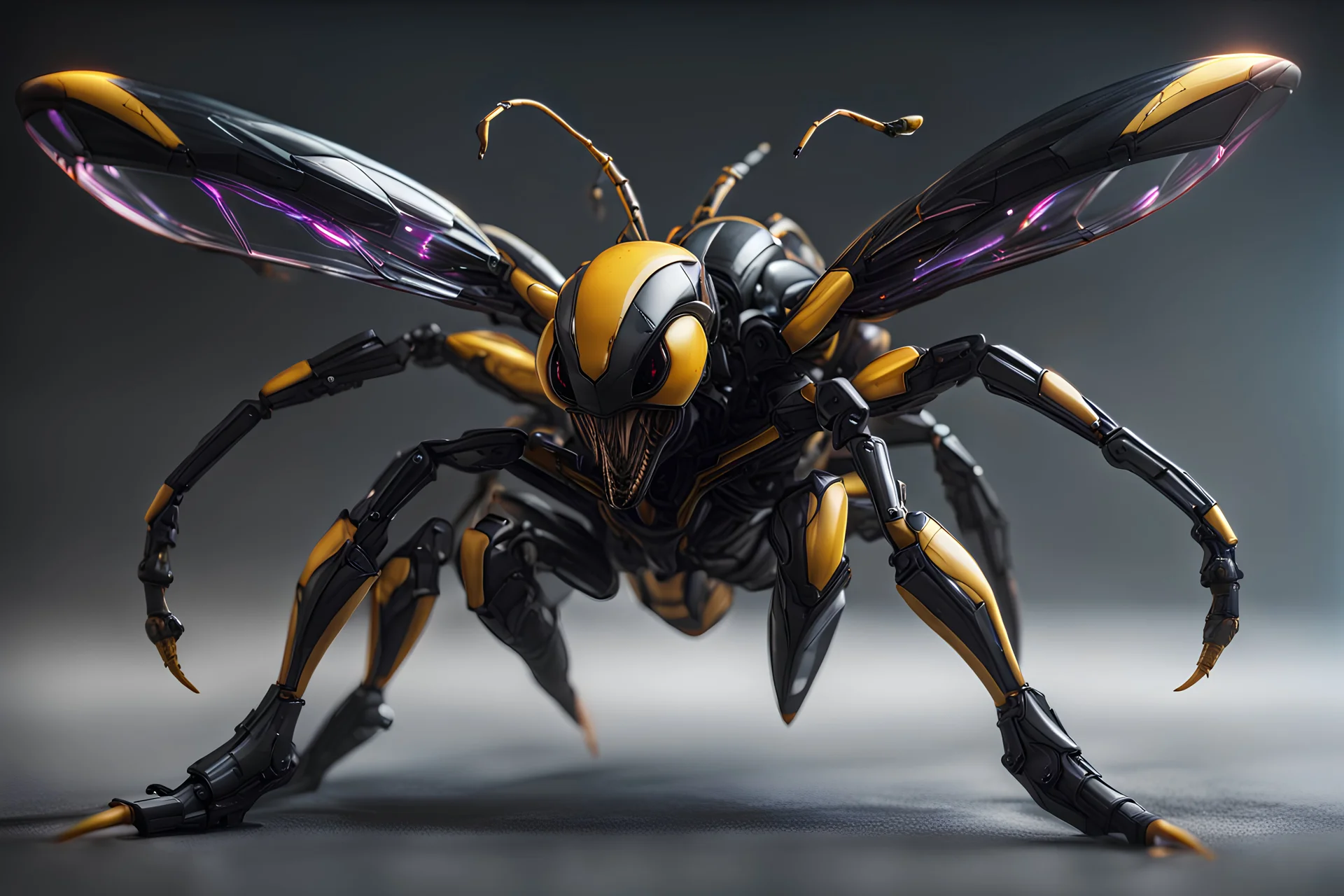 Imagine/ venom fuse wasp,Hyper-detailed ,8k, by xanuth