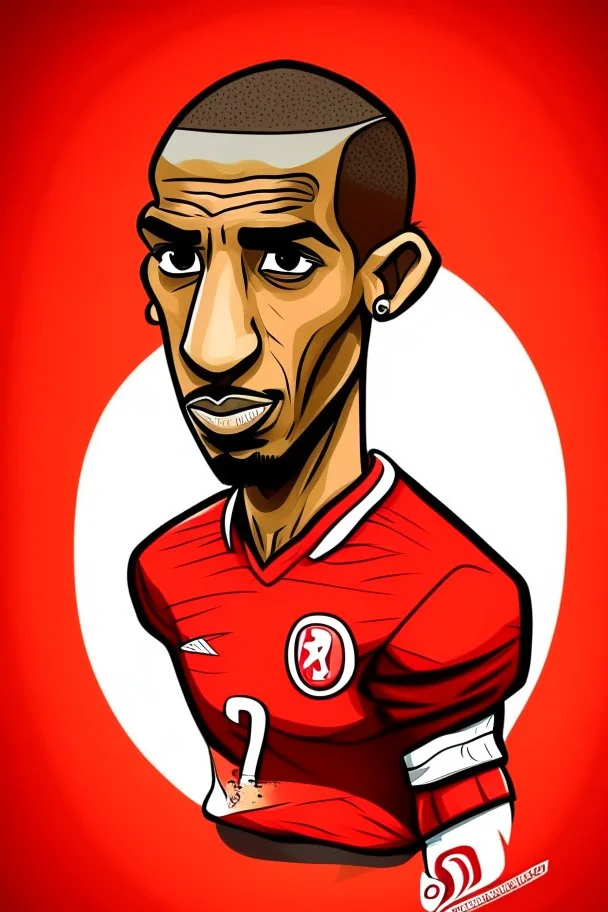 Talisca Brazilian football player cartoon 2d