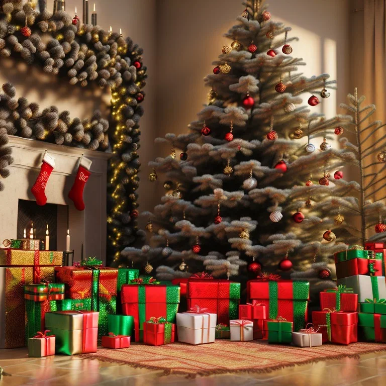 christmas ambience, african, kente, clothing, african patterns, thread, embroidery, cinema 4d render, high detail