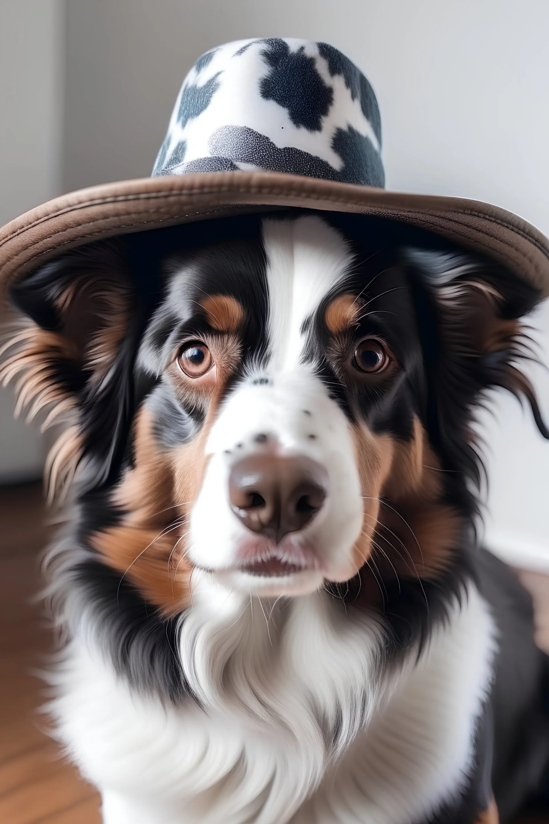 Dog with hat