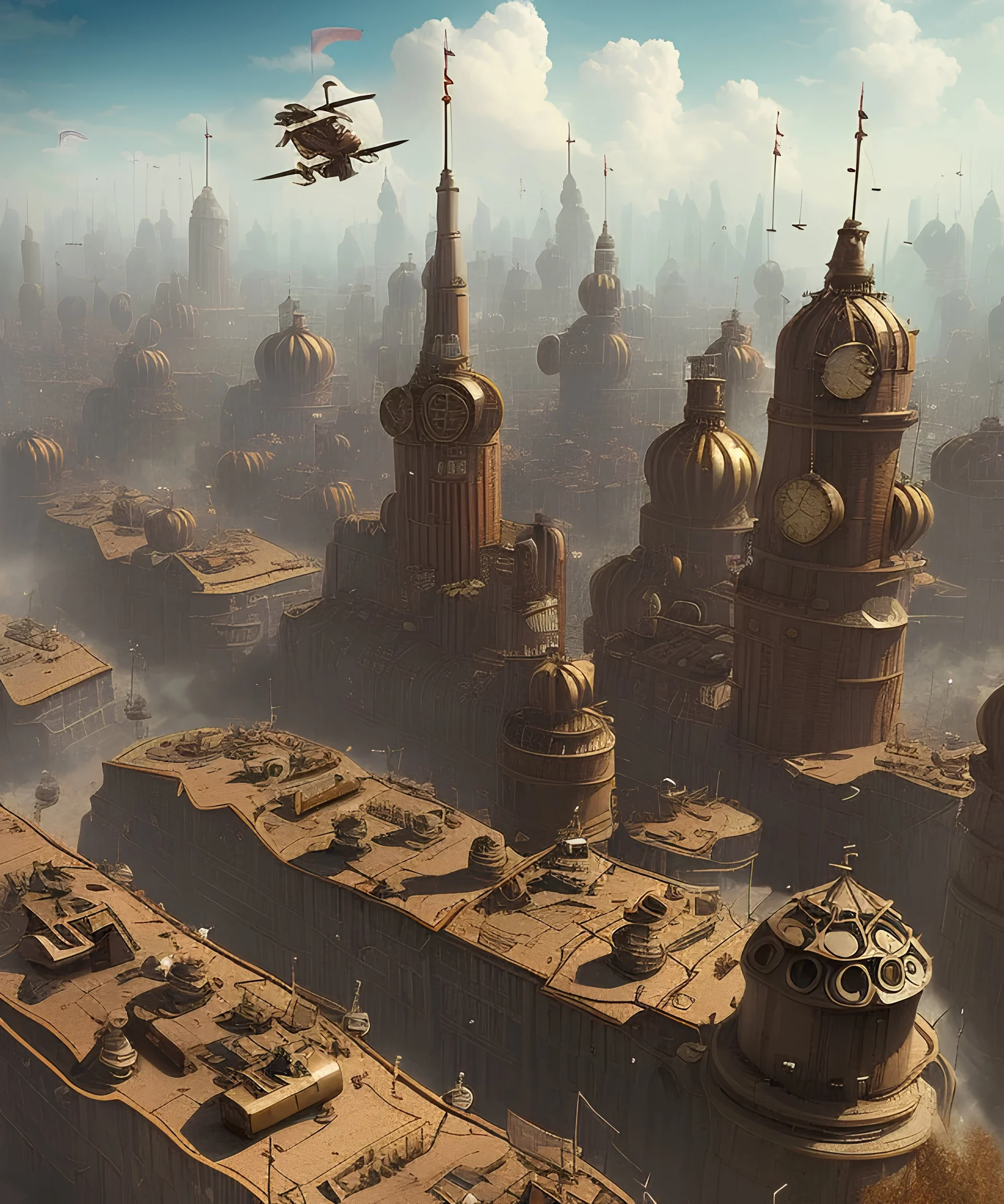 Steampunk Nazis city