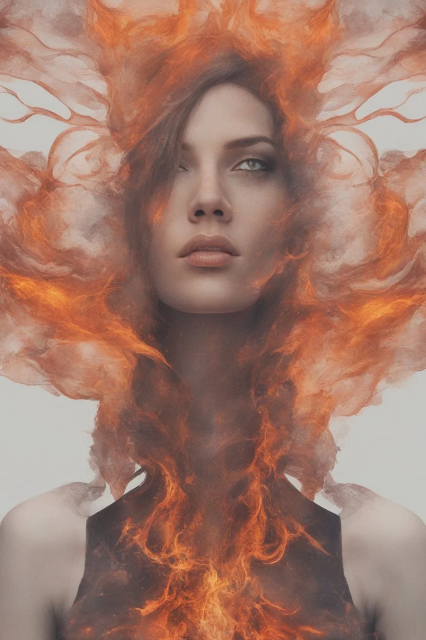 "A captivating digital art piece portraying a woman with burning edges, creating a surreal and mesmerizing visual experience, (captivating digital art portraying woman with burning edges:1.4), (surreal and mesmerizing visual experience:1.5), (captivating and fiery ambiance:1.3)