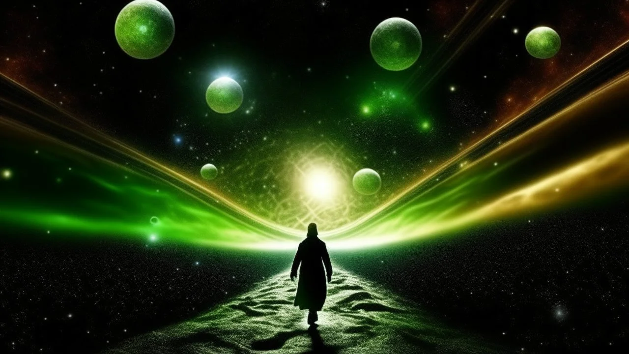 matrix universe, space, planets, god creation walking in the light