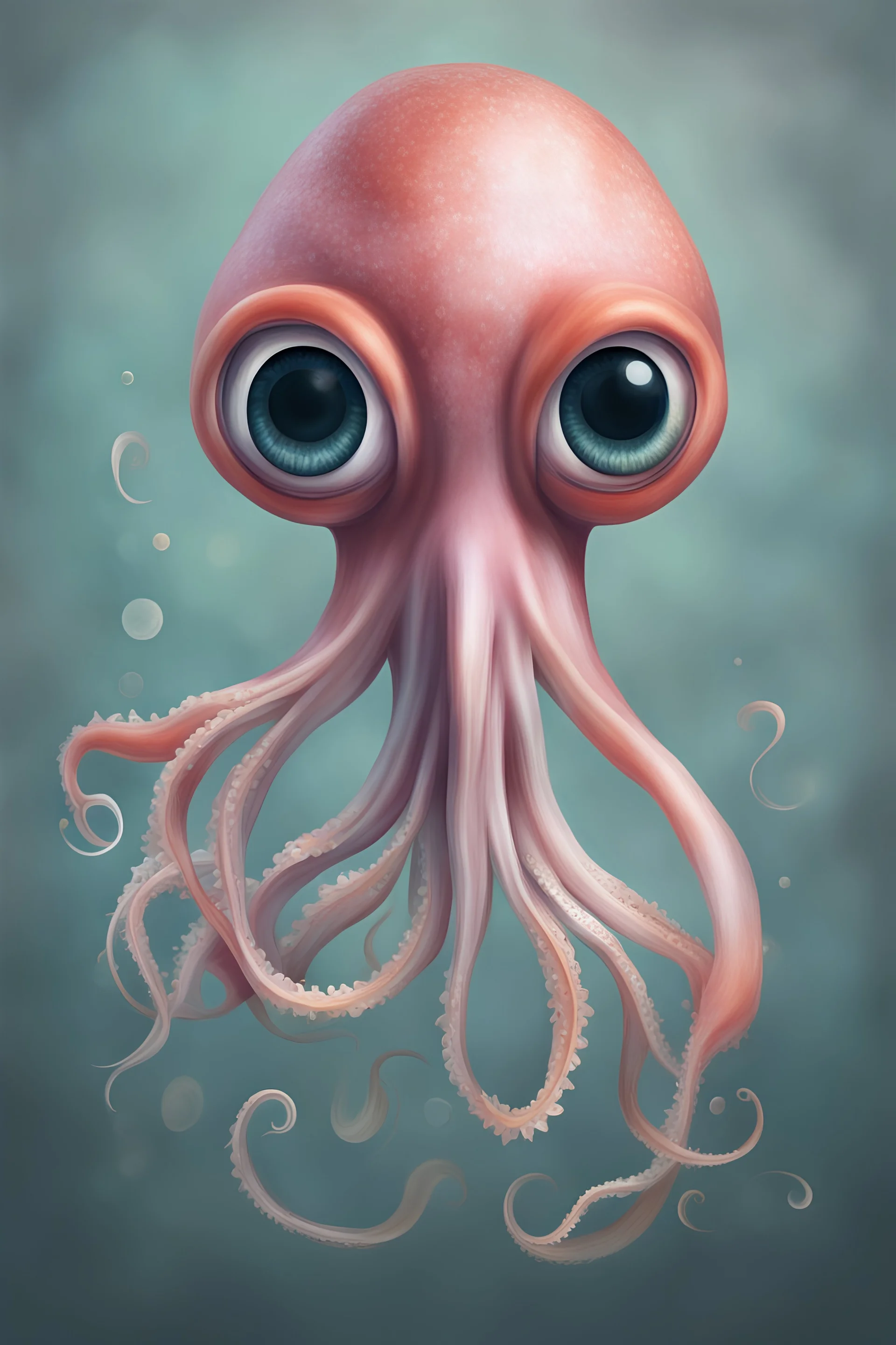 make a potrait of a squid