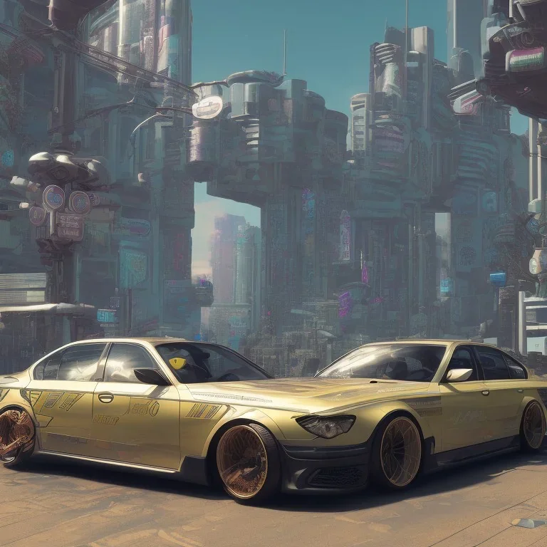 cyberpunk 2077 version of a bmw 7 series