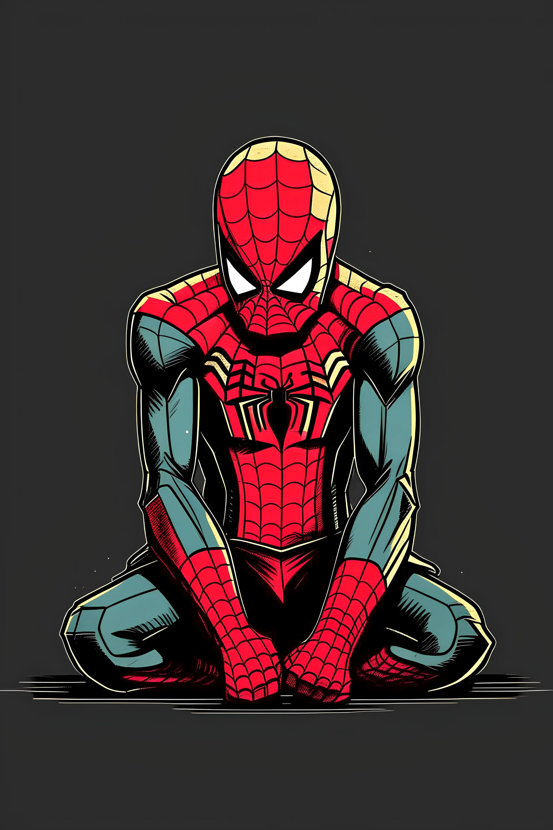 Spider man sad