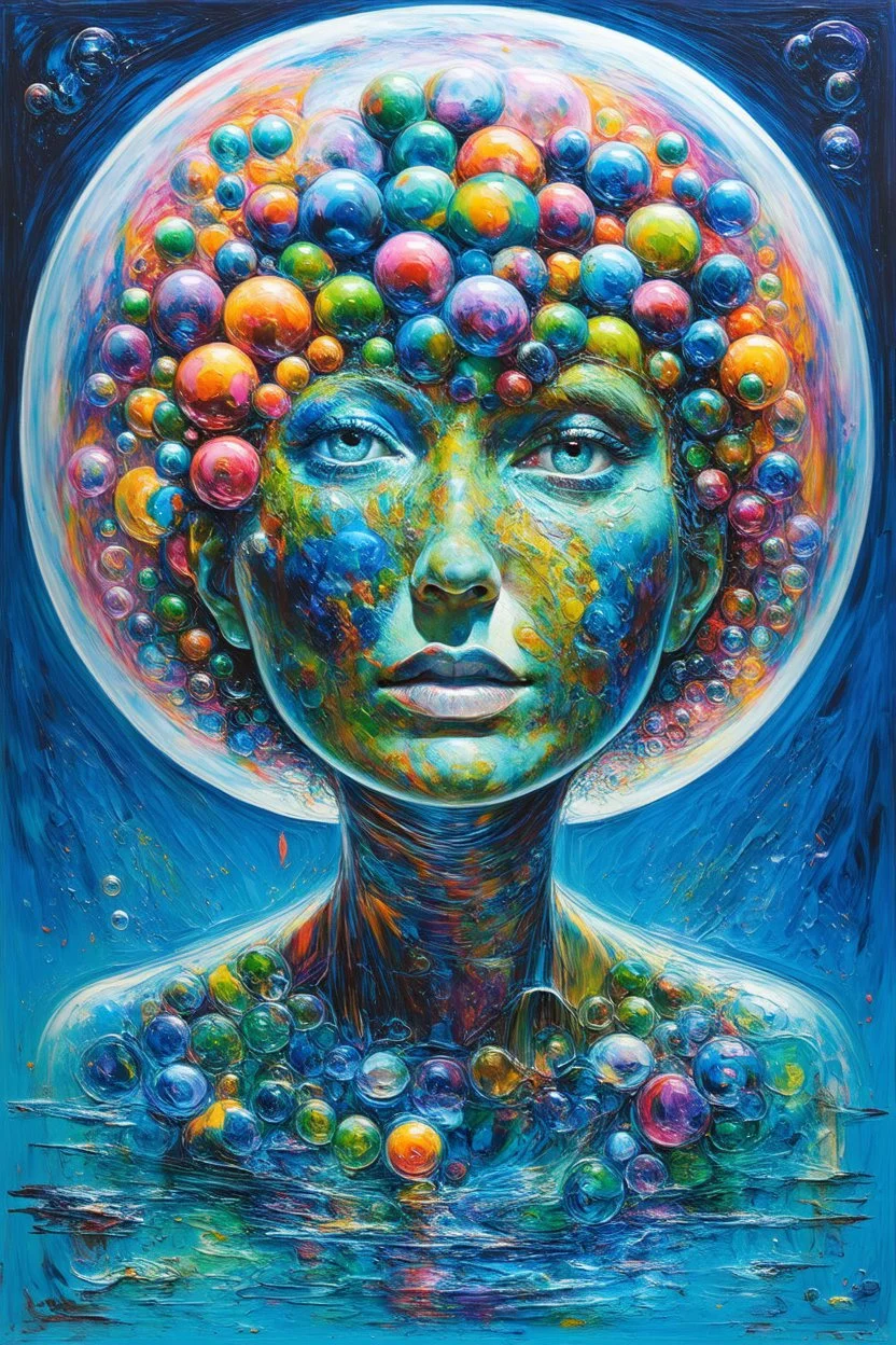 Artificial bubble world of scarcity; Expressionism