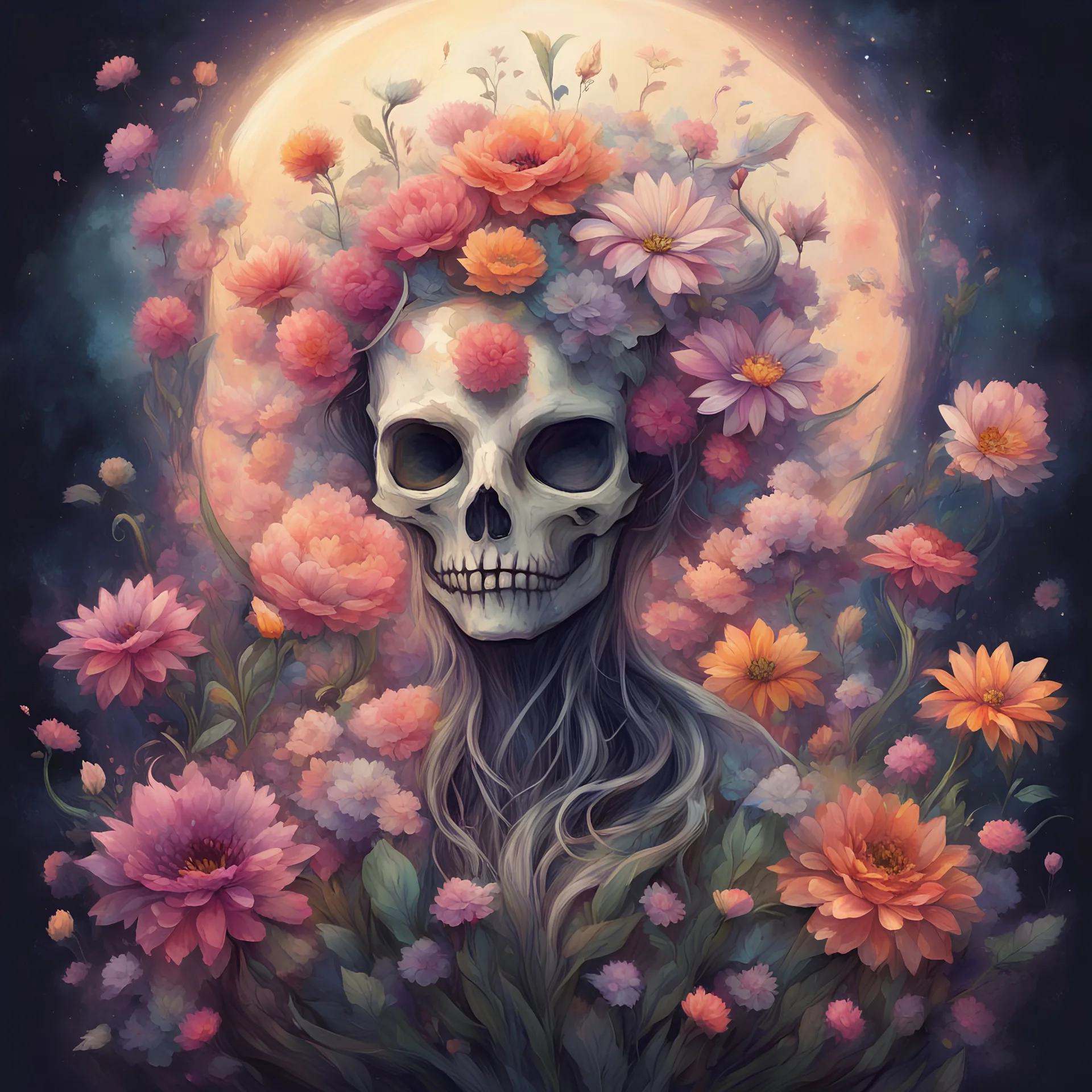 Life isn't meant to be endured, nor is it meant to merely propagate. Life, at its core, is meant to cycle: flowers bloom, wither, and nurture new life. Tell me, which of us is truly afraid? Unlearned fool—the Trial of Unkilling will serve no purpose but your extinction in disco star art style