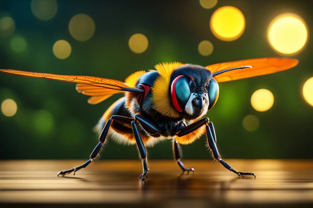 Strange, beautiful flying creature, Cinematic lighting, Volumetric lighting, Epic composition, Photorealism, Bokeh blur, Very high detail, Sony Alpha α7, ISO1900, Character design, Unreal Engine, Octane render, HDR, Subsurface scattering