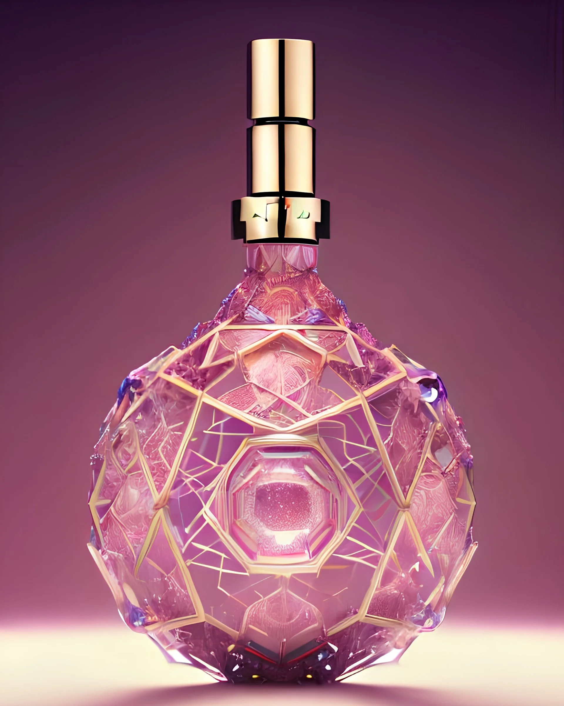 Imagine a perfume bottle that defies conventions and sparks the imagination. Unique work of art, seamlessly blending aesthetics with fragrance. Conceptualize this extraordinary perfume bottle, focusing on an out-of-the-box and breathtakingly beautiful design - Unmistakable to a photograph. Cinematic lighting. --Ambient Occlusion --Anti-Aliasing FKAA --TXAA --RTX --SSAO --OpenGL-Shader’s --hyper maximalist --elegant --dynamic pose --ultra-detailed --intricate details --super detailed --ambient