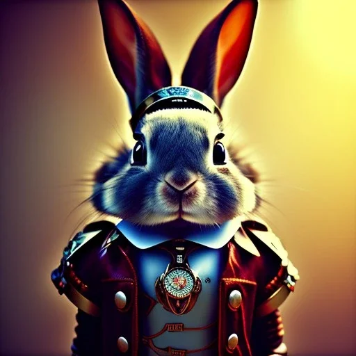 steampunk rabbit,steampunk style, polaroid,outdoors,shallow dept of field, close up, macro lens, cinematic, unreal engine 5, 8k, hyper realistic. ambient lighting, elegant,hyperphotorealistic, cinematic lighting, hyperphotomaximalist, masterpiece, by japbun2-40