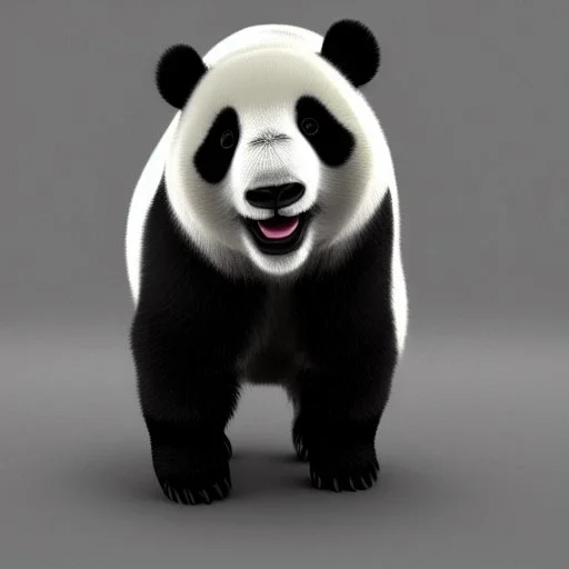 Panda smile 3d model