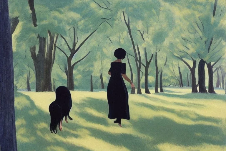 woman, black hair, Caucasian, heavily pregnant walking in the country, sunny day, trees, o'keeffe