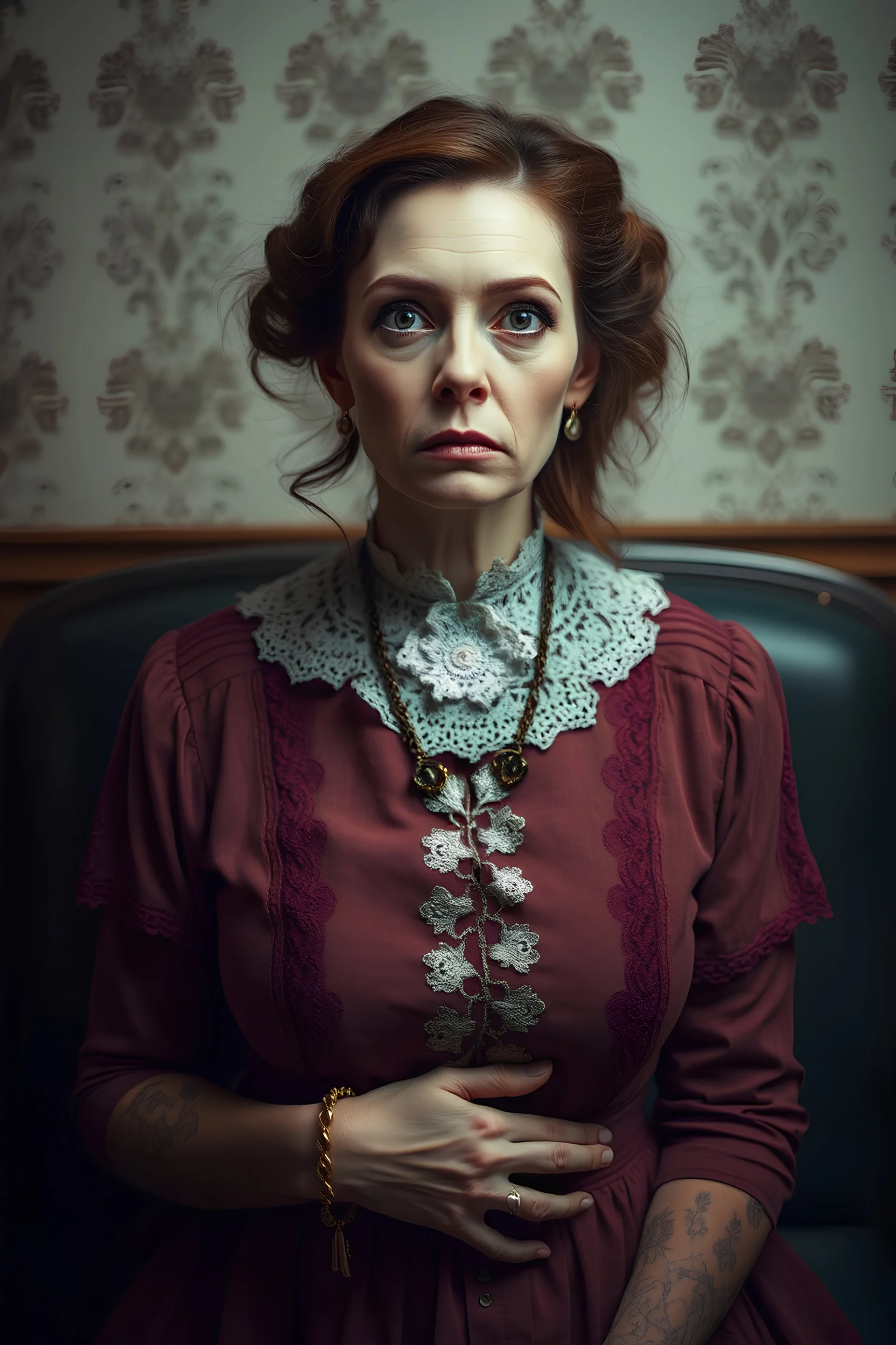 portrait of ugly victorian woman psych ward