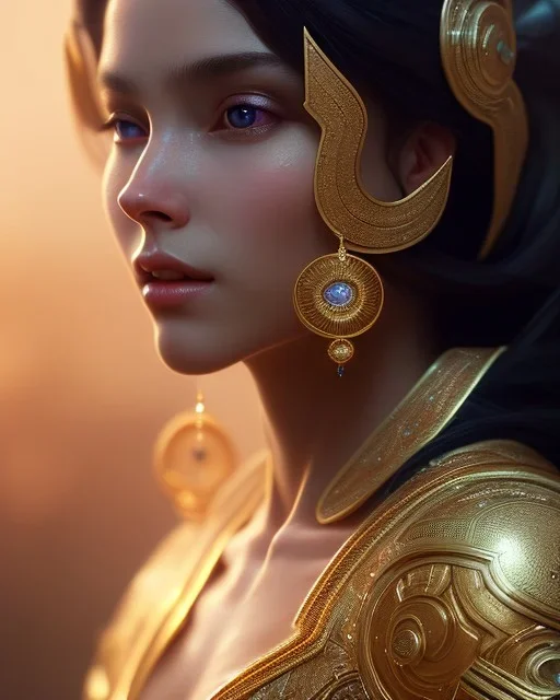 A small creature, magic, head and shoulders, 8k resolution concept art portrait by Greg Rutkowski, Artgerm, WLOP, Alphonse Mucha dynamic lighting hyperdetailed intricately detailed Splash art trending on Artstation triadic colors Unreal Engine 5 volumetric lighting Splash art fantasy"