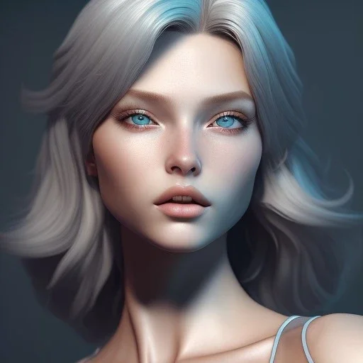 Portrait of mutant, perfect composition, perfect hair, hyperrealistic, super detailed, 8k, high quality, intricate details, highly detailed, Blender, matze