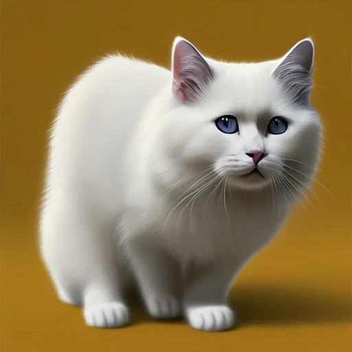 concerned white cat