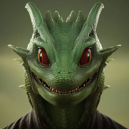 green dragon, dragon portrait, portrair, dragon head, dragon face, big eyes, smile, dragon with fathers, happy, 8k resolution, high-quality, fine-detail, fantasy, incredibly detailed, ultra high resolution, 8k, complex 3d render, cinema 4d