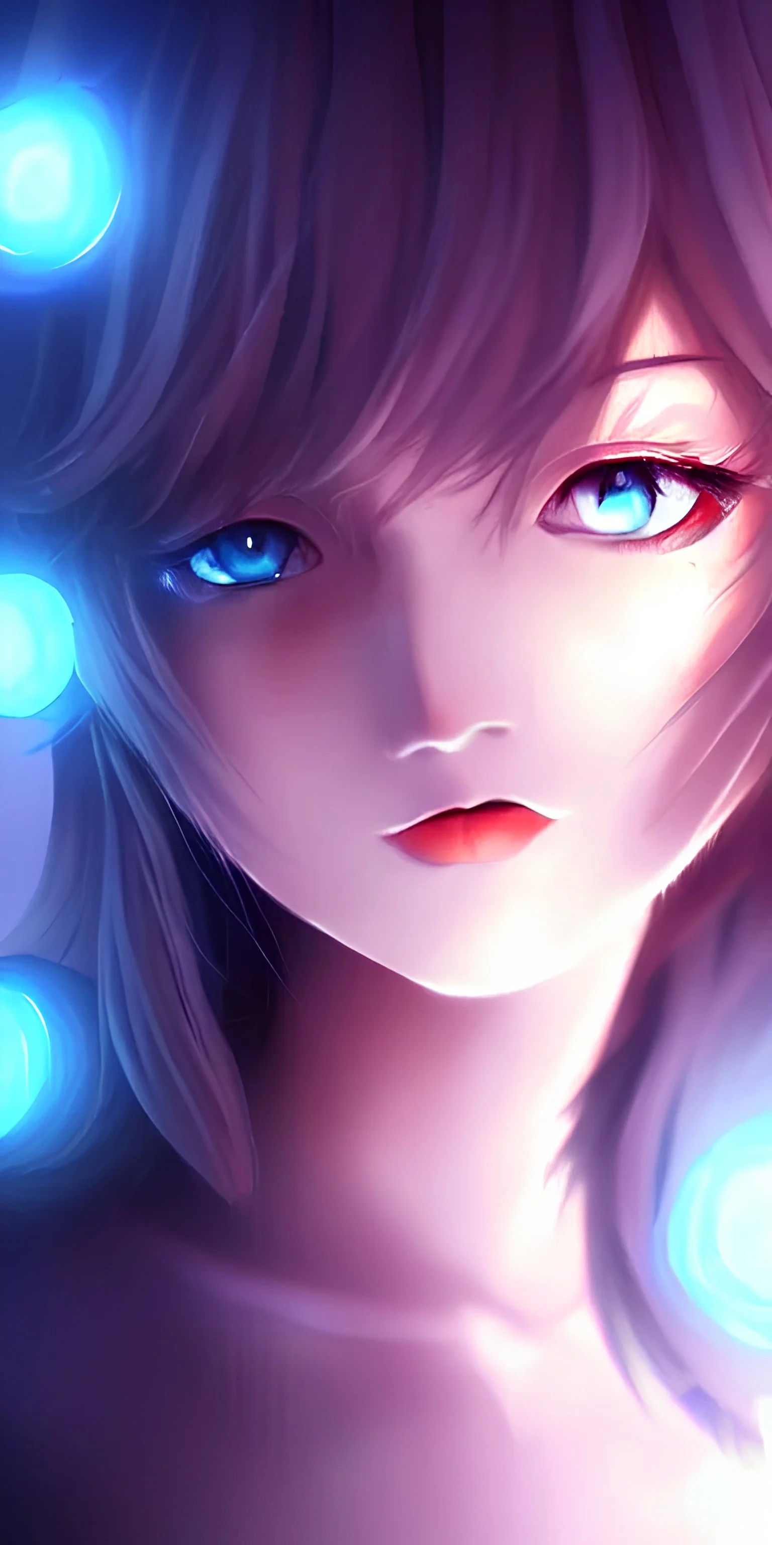 Anime girl, tyndall effect, highly detailed, digital painting, fantasy painting, deviantart artstation, cinematic lighting, charming eyes 3D 16k Full UHD