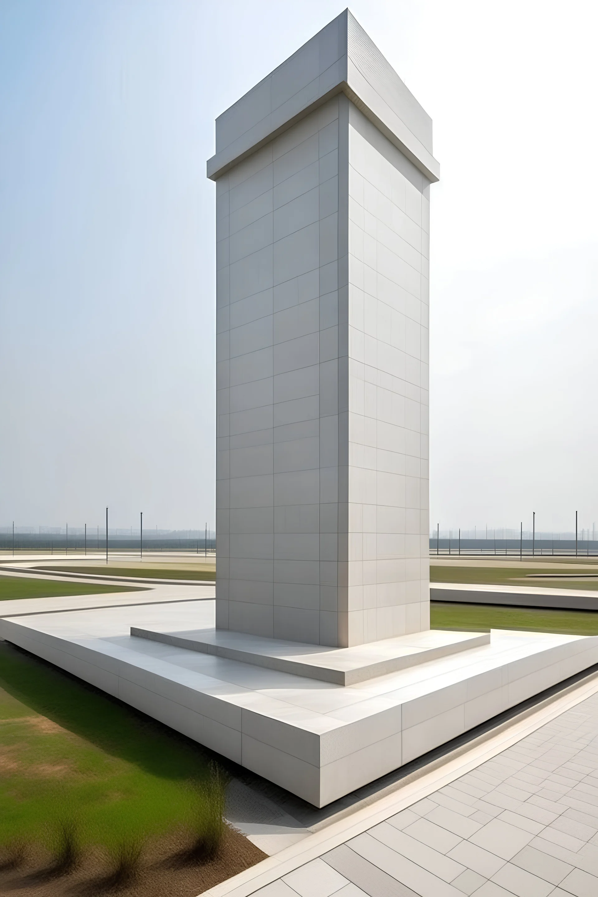 sebuah monument yang berbentuk persegi panjang