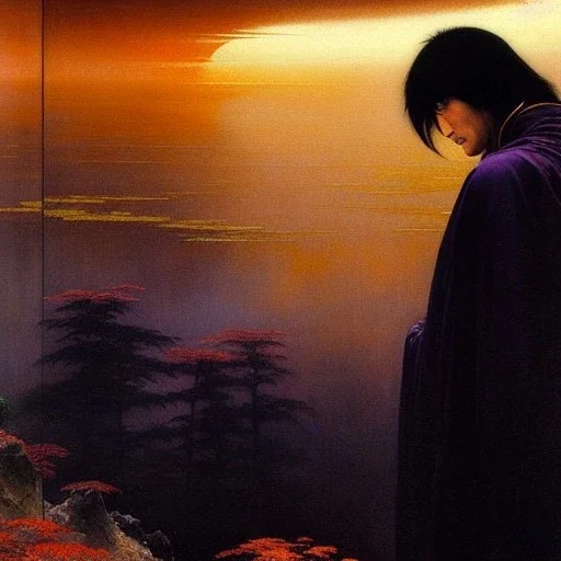 portrait of 'Genma Himuro-Ninja Scroll',ancient japanese armor, painting by gaston bussiere, greg rutkowski, yoji shinkawa, yoshitaka amano, tsutomu nihei, donato giancola, tim hildebrandt, oil on canvas, cinematic composition, extreme detail,fit full head inside picture,16k